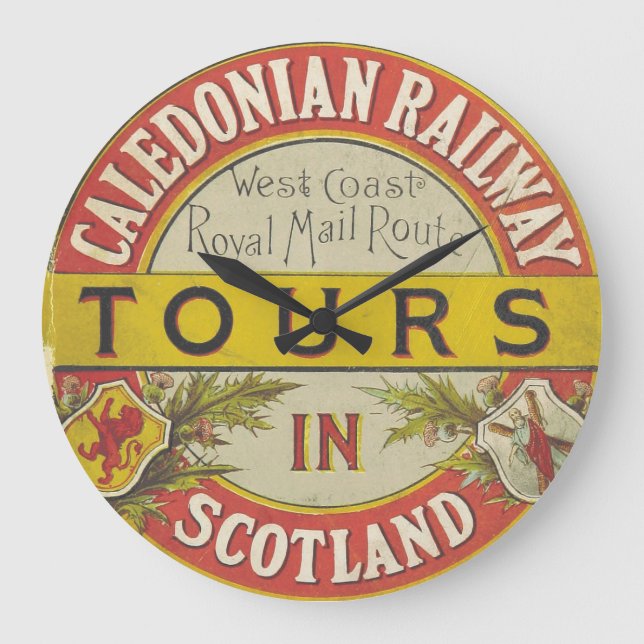 Caledonia Railway Scotland Clock (Front)