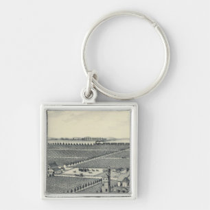 Caledonia Vineyard County, Fresno Key Ring