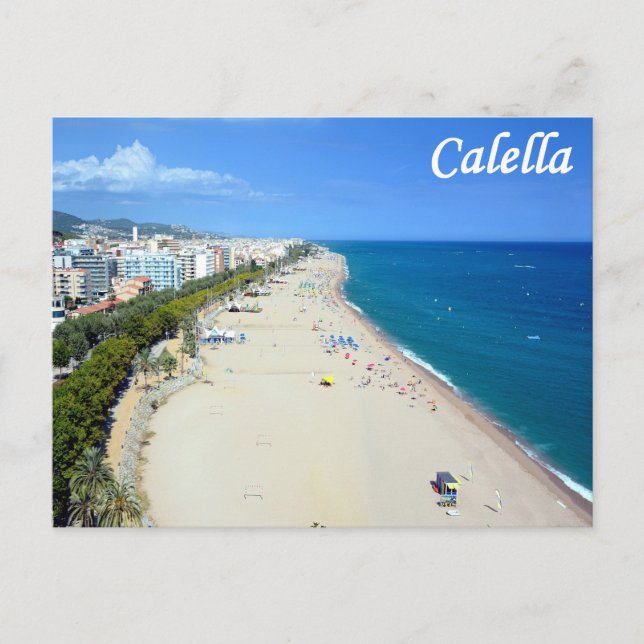 Calella beach postcard (Front)