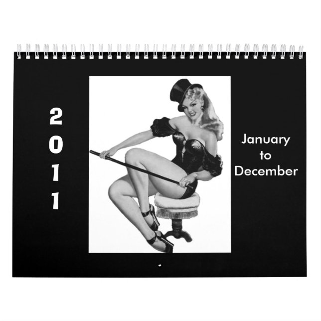 Calendar 1 Vintage Pin-up Girls 2011 Jan-Dec (Cover)