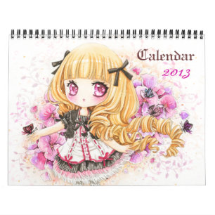 Calendar 2013 - Beautiful anime chibi girls