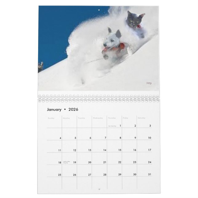 CALENDAR 2013,FUNNY PETS GRAPHICS,MONTHLY PLANNER (Jan 2026)