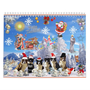 Calendar 2014 jolulodi Border collie