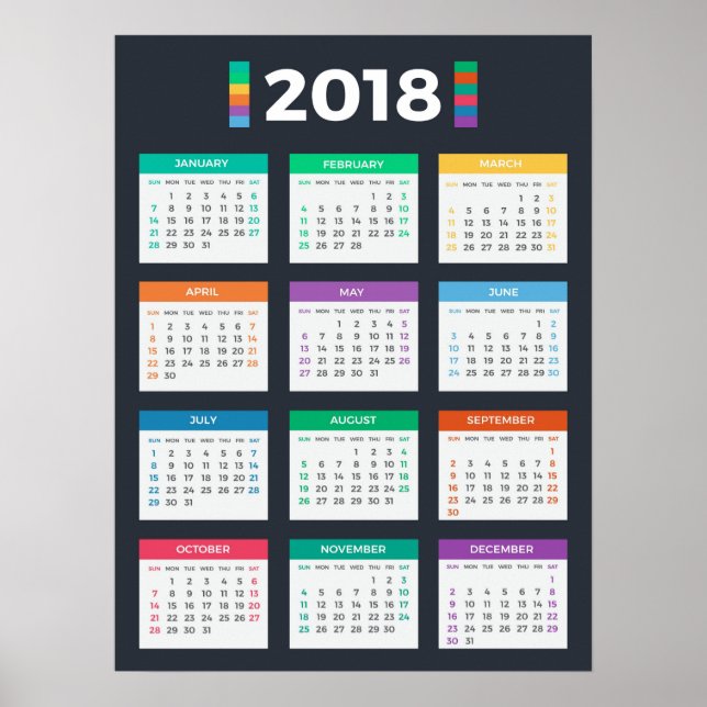 Calendar 2018 poster (Front)
