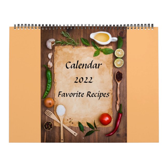 Calendar 2022 Favourite Recipes (Cover)