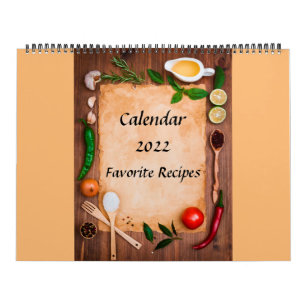 Calendar 2022 Favourite Recipes