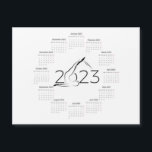 Calendar 2023 for Pilates instructor<br><div class="desc">Calendar 2023 for Pilates instructor with pilates reformer pose.</div>