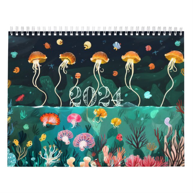 calendar 2024 ocean, sea (Cover)
