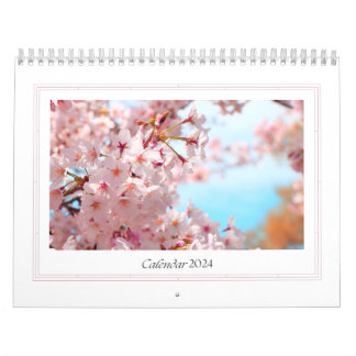 Calendar 2024 Sakura tree