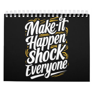 Calendar 2025 Fusion of Art, quote motivation