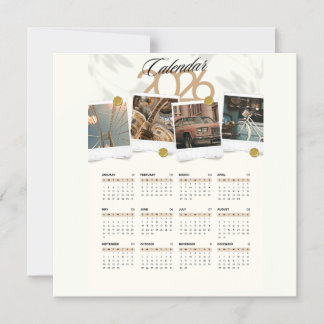 Calendar 2026 for you magnetic invitation