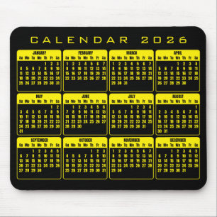 Calendar 2026 mouse pad