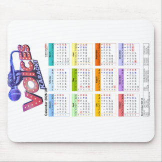 Calendar 2026 mousepad. mouse pad