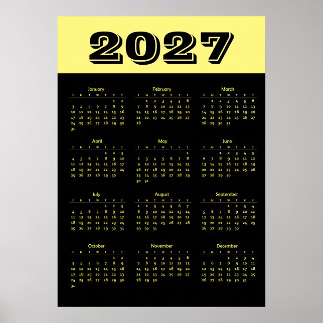 Calendar 2027 poster (Front)