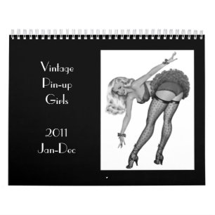Calendar 4 Vintage Pin-up Girls 2011 Jan-Dec