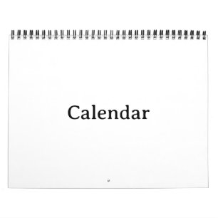 Calendar   8.5" x 11" Two Page Medium Black