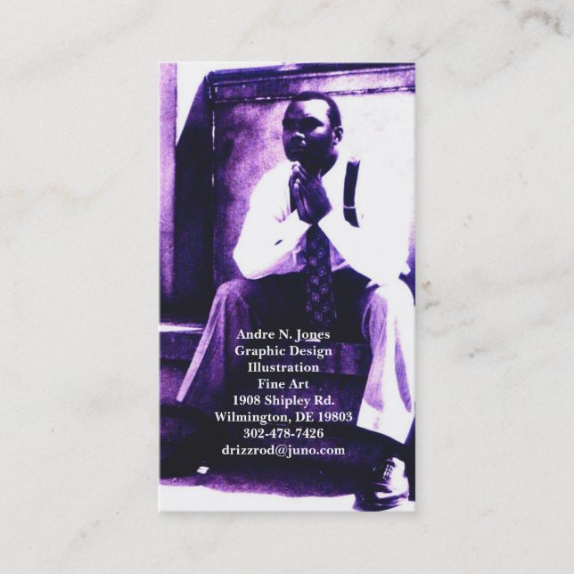 calendar 9, Andre N. JonesGraphic DesignIllustr... Business Card (Front)