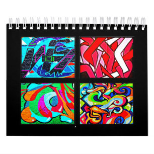 Calendar-Abstract-Graffiti Gallery 1 Calendar