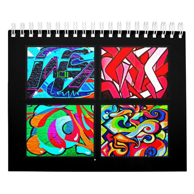 Calendar-Abstract-Graffiti Gallery 1 Calendar (Cover)