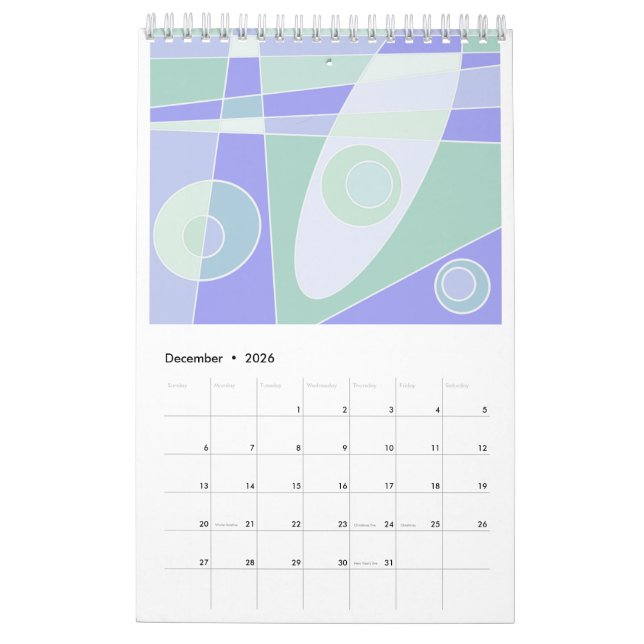 Calendar Abstract Surfing 2023 (Dec 2026)