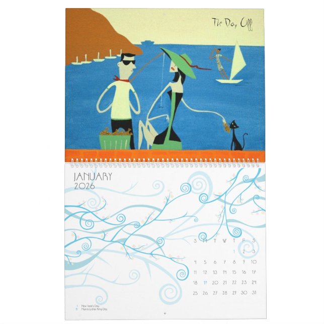 Calendar Art by Maya Dvalishvili (Jan 2026)