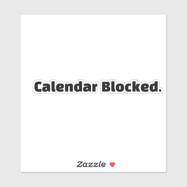 Calendar Blocked (Sheet)