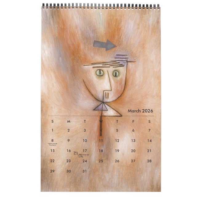 Calendar by Paul Klee (Mar 2026)