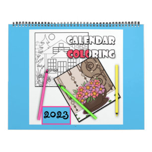 Calendar , coloring 
