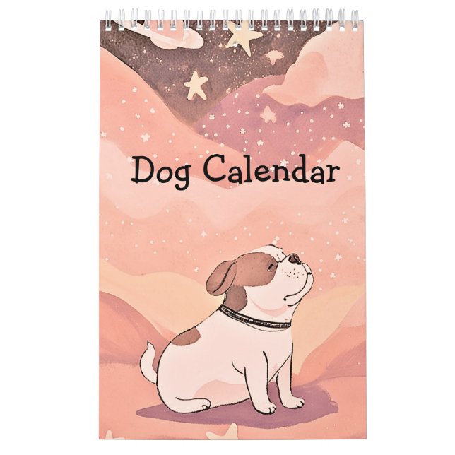 Calendar cute bulldog (Cover)