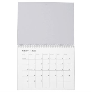 Calendar elegant ethnic pattern