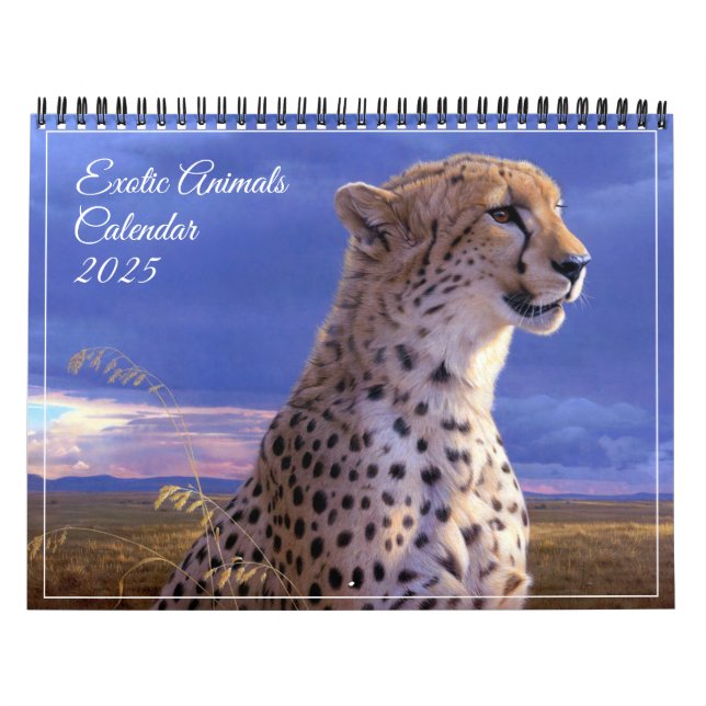 Calendar-Exotic Animals Calendar (Cover)