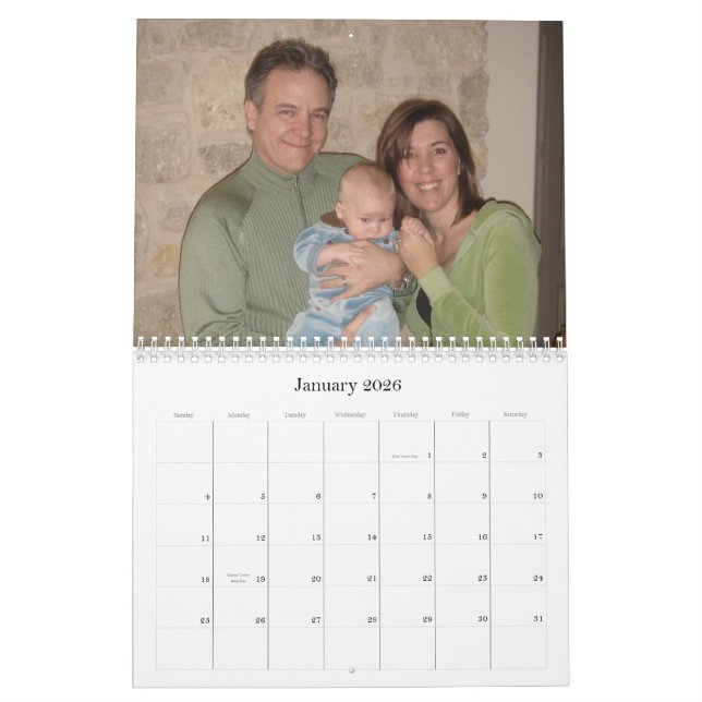 Calendar for Grandma Patsy (Jan 2026)