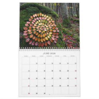 calendar forests 2026 art landart nature