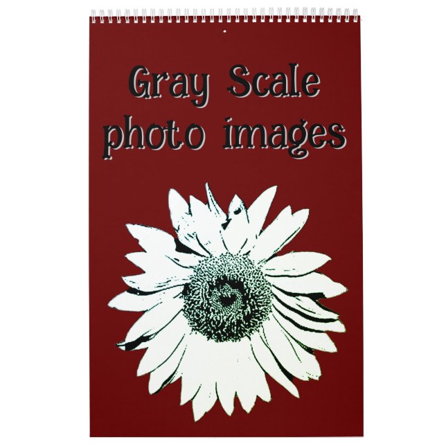 Calendar - Grey Scale Photo Images (Cover)