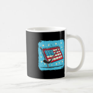 Calendar Hockey Stick Design 4th Of July Hockey Coffee Mug