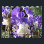 CALENDAR Irises Calendar Iris Flowers<br><div class="desc">CALENDARS Change Dates, Irises Calendars, Iris Flowers Calendar, Gift Calendars, Christmas Gifts, OFFICE ART, Corporate Client Git Calendars, Artwork Calendars, Purple Irises, Blue Iris Flowers, Yelllow Irises calendar, Peach Orange Irises, White Iris. Botanical Floral Flower Garden Landscapes. BASLEE TROUTMAN FINE ART COLLECTIONS. GETTING A GIFT? COMBINE several products. Greeting Cards,...</div>