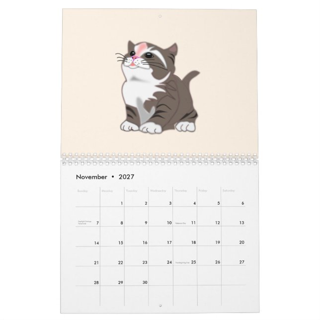 Calendar "Kids" - Cute (Nov 2027)