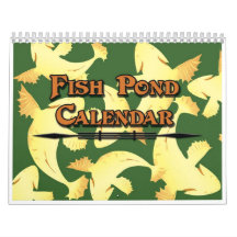 Calendar Koi Fish Pond - Colourful