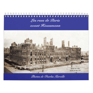 Calendar Les rues de paris avant 1870