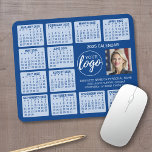 Calendar - logo, photo business mouse pad<br><div class="desc">A logo and photo collage with a 2024 calendar and room to add a few lines of text. A fun item for the New Year to use as a company giveaway. You can change colours when you click on the customise area.</div>