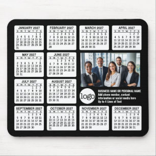 Calendar - logo, photo business mouse pad