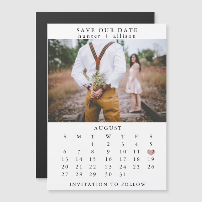 Calendar Magnet | Save the DAte (Front/Back)