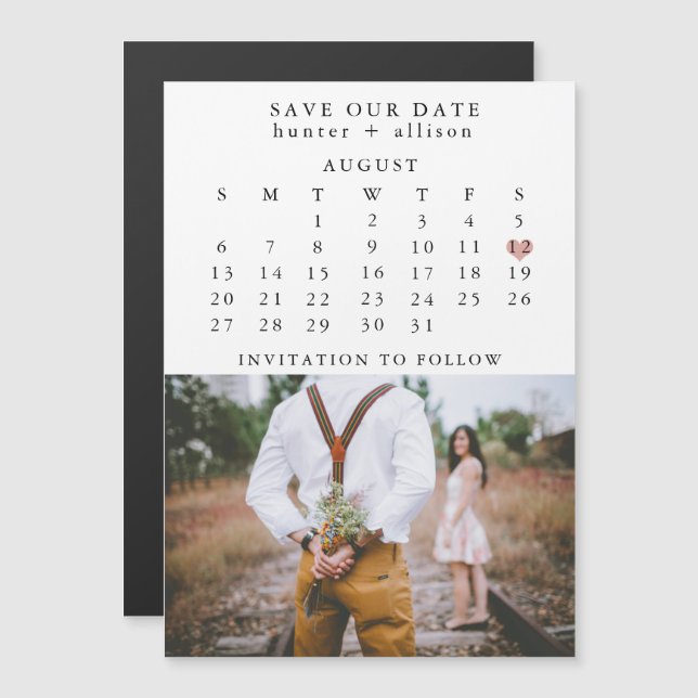 Calendar Magnet | Save the DAte (Front/Back)