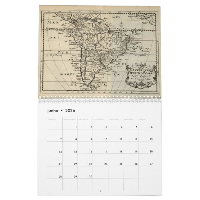 Calendar: Maps of Brazil Calendar (Jun 2026)