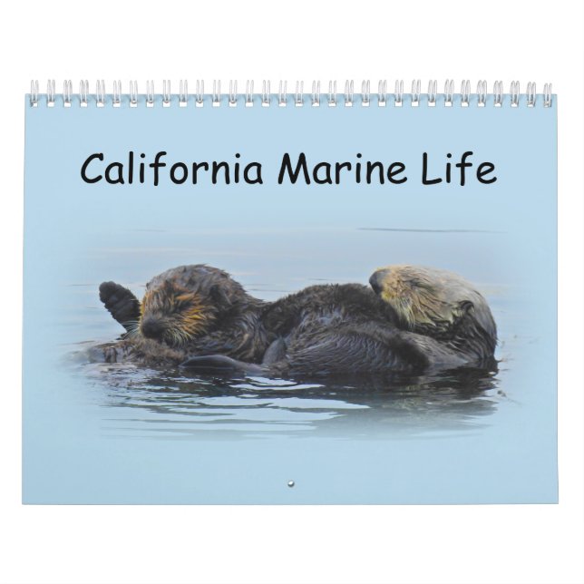 Calendar, marine life, California Calendar (Cover)