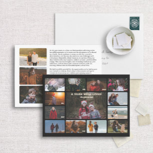 Calendar New Year in Review Holiday Photo Card