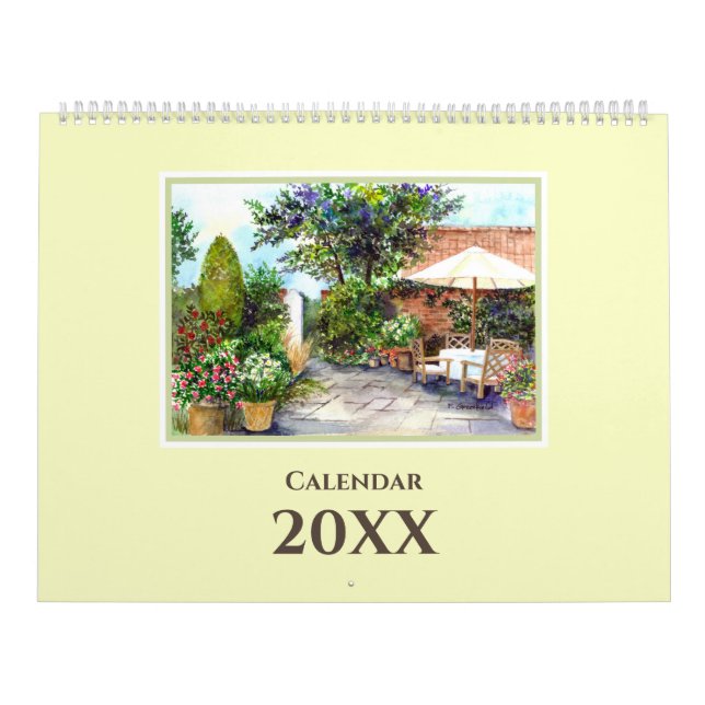 Calendar of English Landscape Watercolor Paintings (Cover)