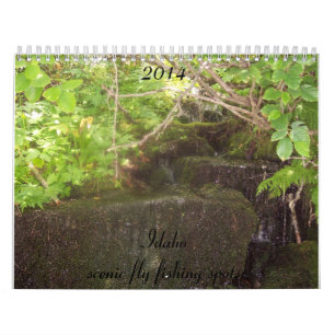 Calendar of scenic Idaho fly fishing spots.