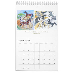Calendar of Susan Payne Equine Art - 2022