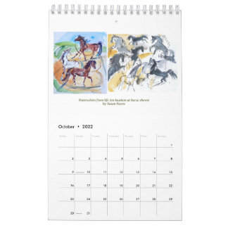 Calendar of Susan Payne Equine Art - 2022